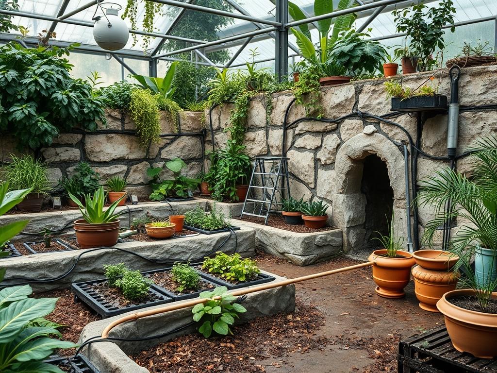 Clay Plaster Garden Walls