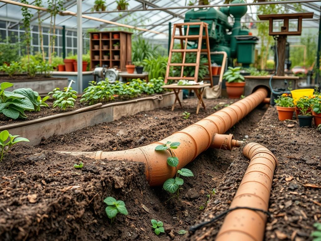 Traditional Clay Pipe Drainage