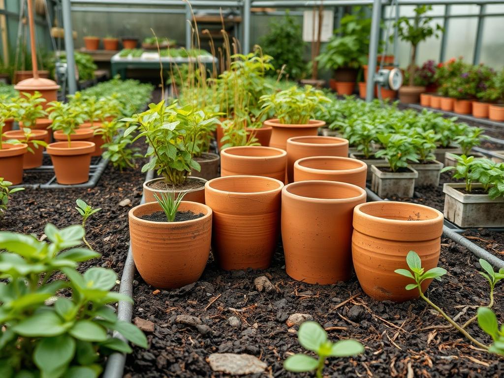 Traditional Clay Seed Pots