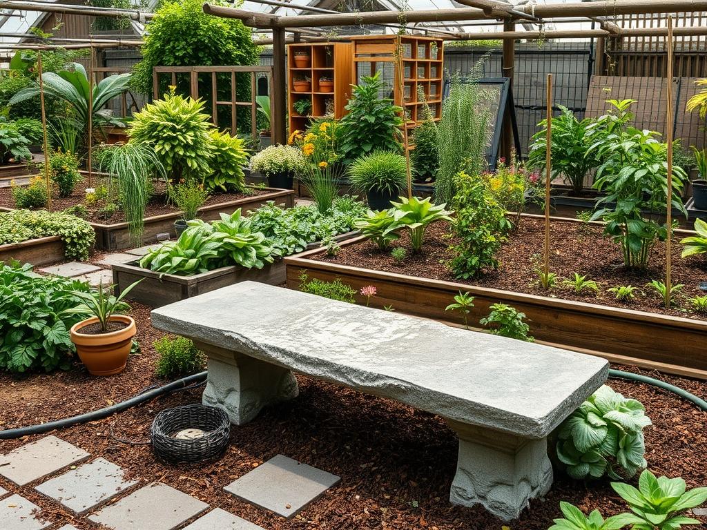 Traditional Stone Bench Design